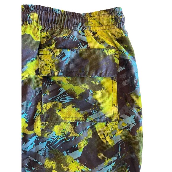 Spyder Swim Surf Sand Lined Swim Trunks Sz XLarge (18-20) Green Blue Youth - Picture 6 of 7